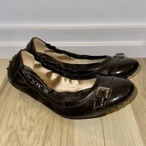 Tod's Women's Black Leather Ballet Flats